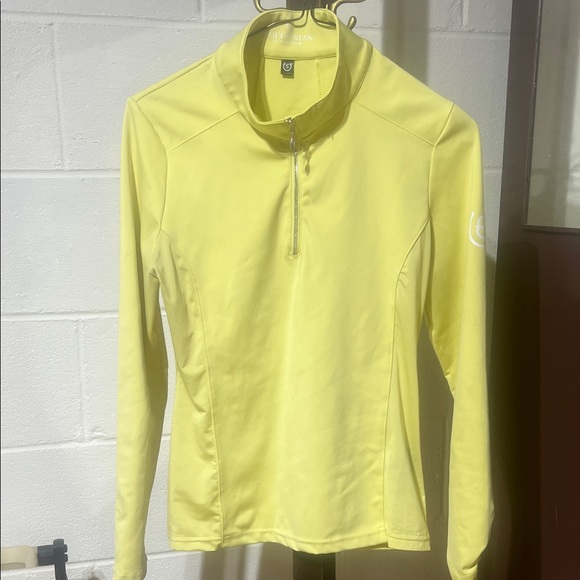 Equestrian Stockholm Tops - Lemon yellow Equestrian Stockholm sunshirt, size small.